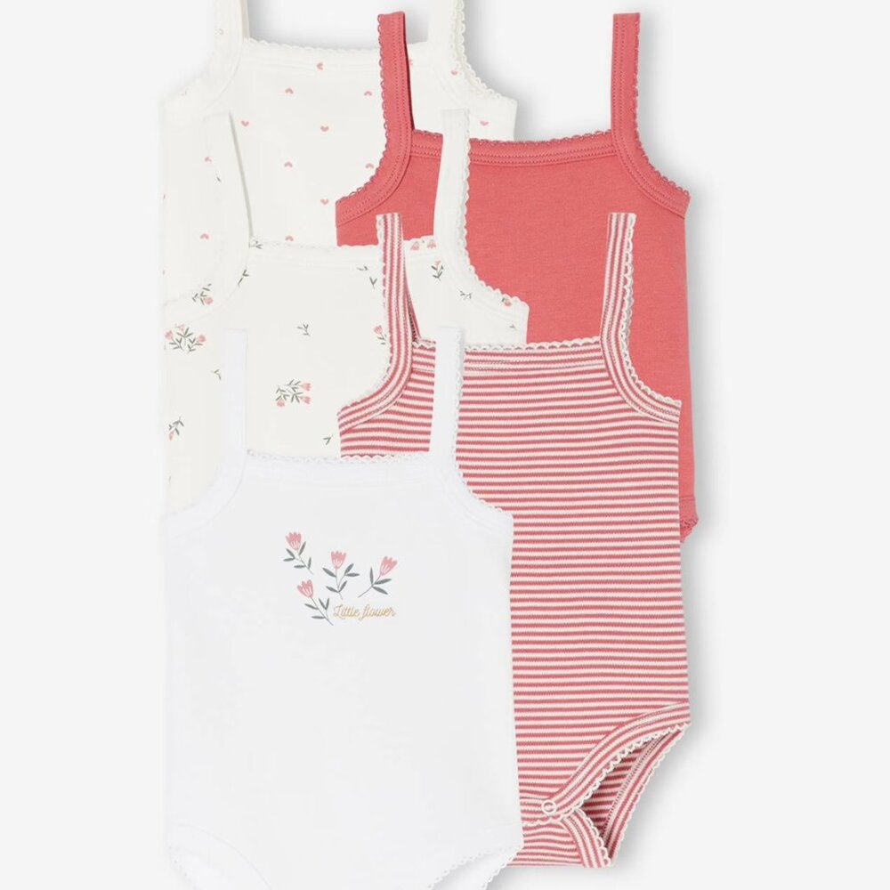 Lot 5 bodies / caches-couches / camisoles  Size 6months